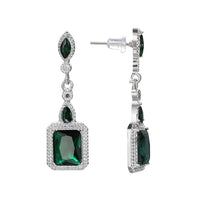 Clarion Verdancia Aretes | Oro Blanco