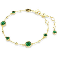 Pulsera Delicada de Esmeralda | Oro