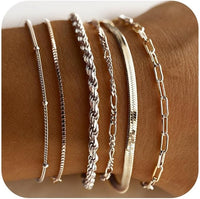 Isabella Vernetta Set de Pulseras | Oro Blanco