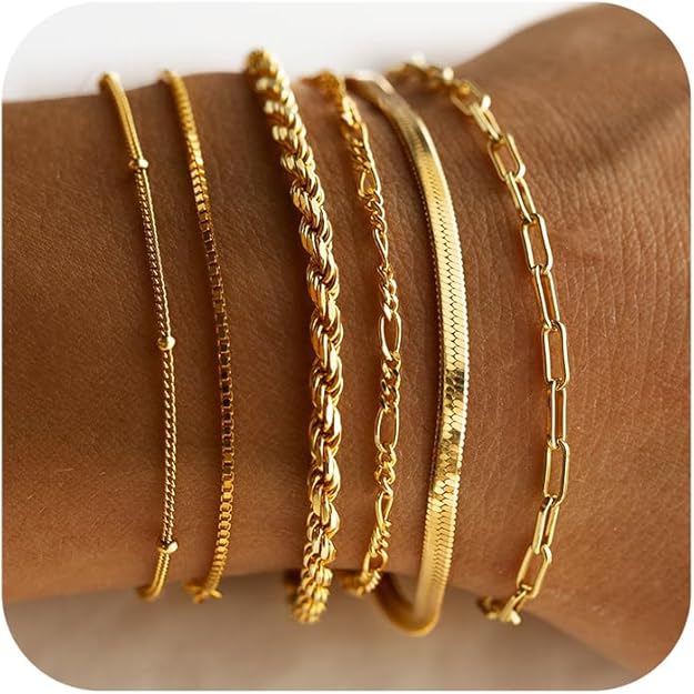Isabella Vernetta Set de Pulseras | Oro Blanco