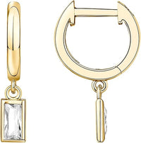 Aretes Colgantes de Barra | Oro