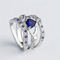 Eternal Lux Azura Set de Anillos | Oro Blanco
