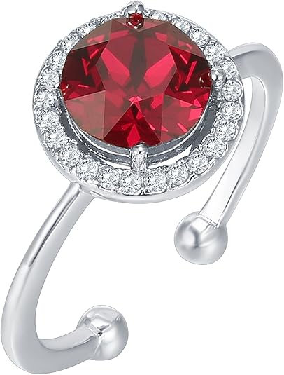 Anillo Promise de Rubí Crimson Glow | Oro Blanco