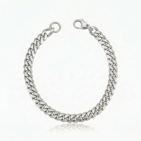 Pulsera Cubana Estate | Oro Blanco