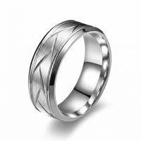 Anillo Heston Cutline | Oro Blanco