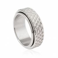 Anillo Giratorio Toren | Oro Blanco