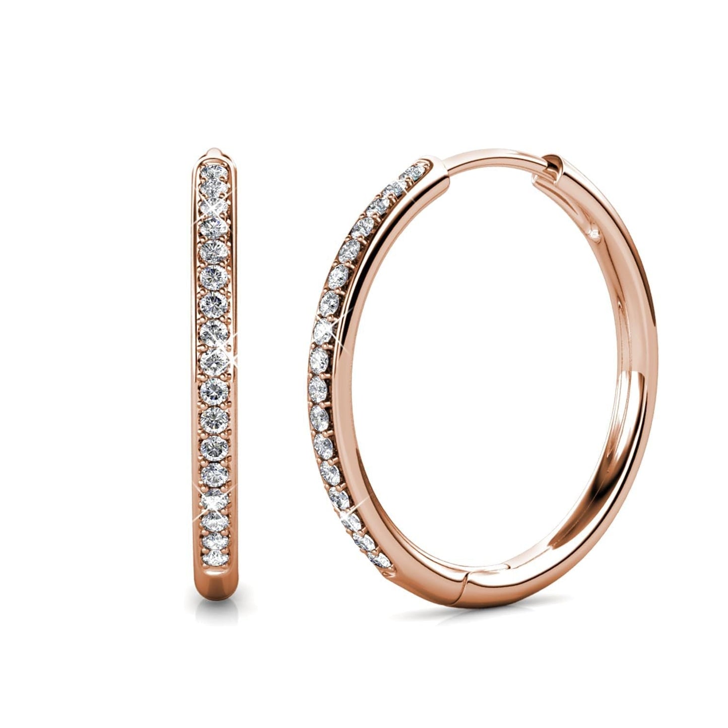 Sorel Aretes Pavé | Oro Blanco