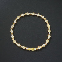 Pulsera Tennis Clásica de Racimo | Oro