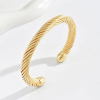 Pulsera Rígida Trenzada Prime | Oro