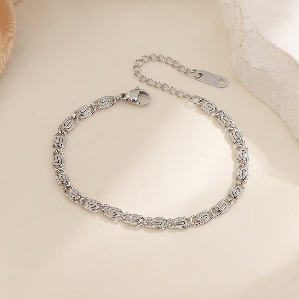 Pulsera de Cadena Trenzada Nusa | Oro