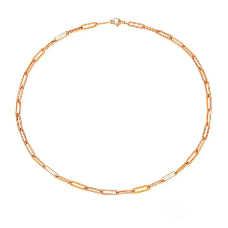 Archen Collar de Cadena Elegante | Oro Blanco