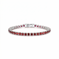 Pulsera Tennis de Rubí | Oro Blanco