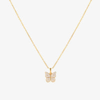 Collar de Mariposa Radiante | Oro