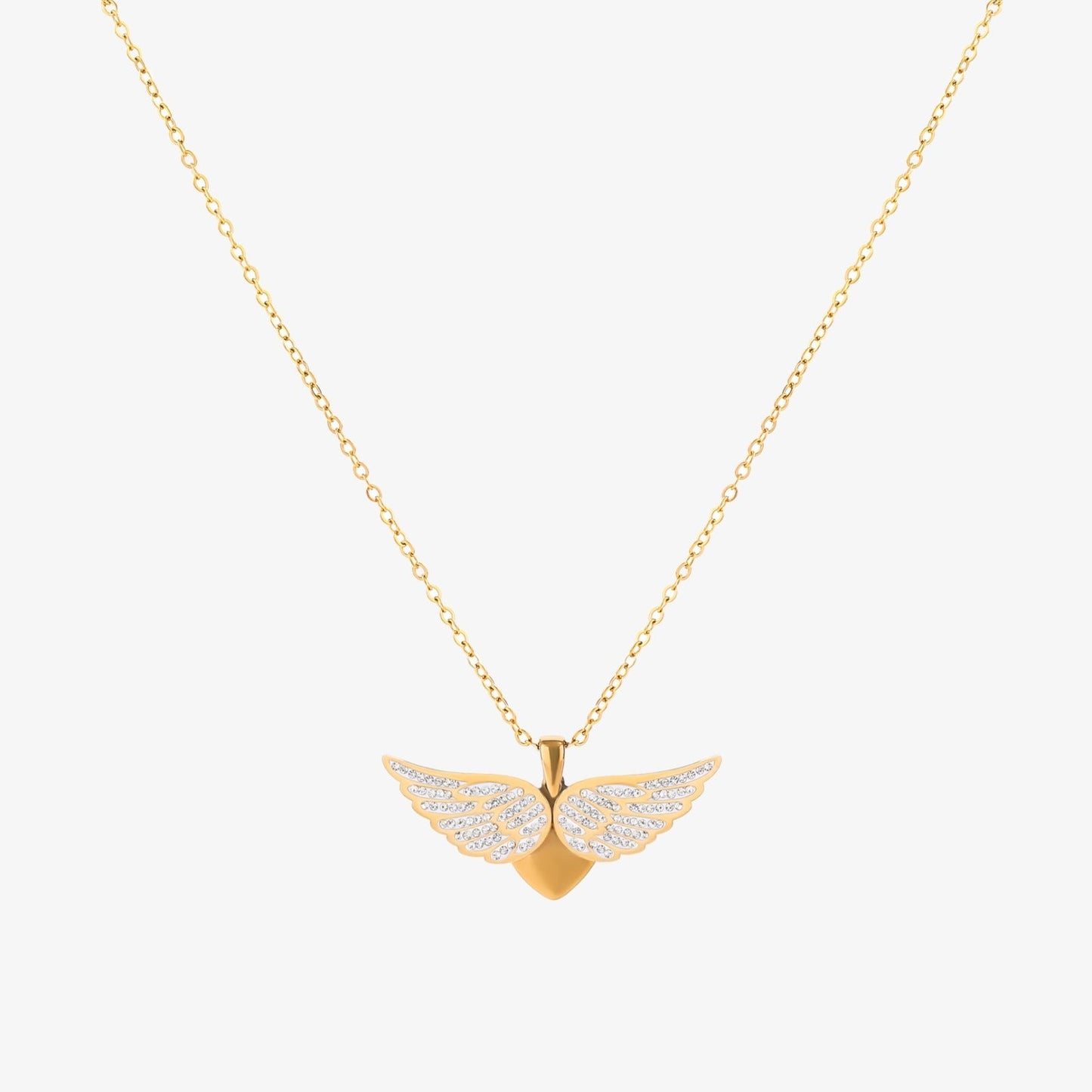 Collar de Alas de Ángel al Vuelo | Oro
