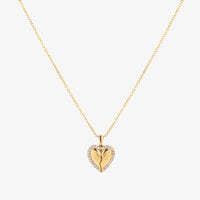 Collar de Corazón y Mariposa | Oro