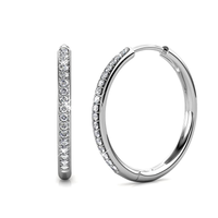 Sorel Aretes Pavé | Oro Blanco