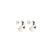 Mato Aretes Colgantes | Oro Blanco