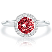 Anillo Promise de Rubí Crimson Glow | Oro Blanco
