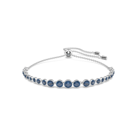 Pulsera Tennis de Zafiro Corte Redondo | Oro Blanco