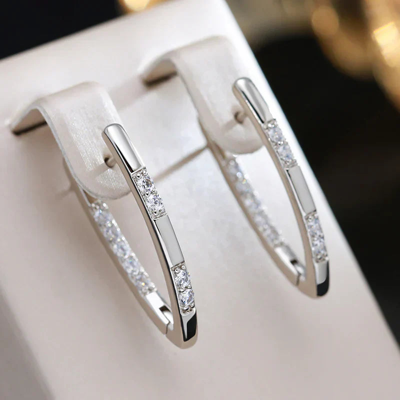Aretes de Zirconia Exquisitos | Oro