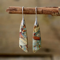Aretes de Piedra Natural Antiguos | Oro