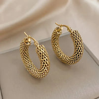 Aretes de Argolla Marea Dorada | Oro