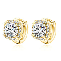 Nadine Aretes Cuadrados | Oro