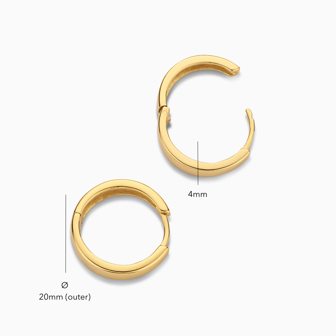 Gia Aretes de Argolla | Oro