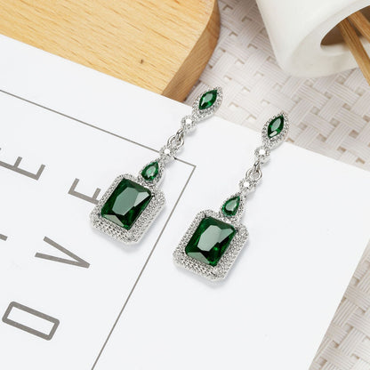 Clarion Verdancia Aretes | Oro Blanco