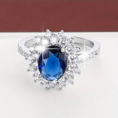 Vionne Saphirae Anillo | Oro Blanco