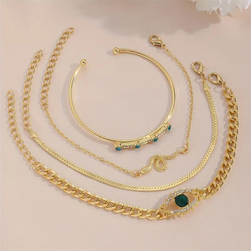 Serpina Veyra Set de Pulseras | Oro