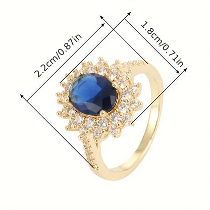 Vionne Saphirae Anillo | Oro Blanco