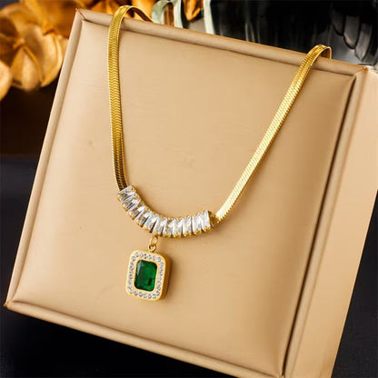 Regalia Prism Collar de Esmeralda | Oro