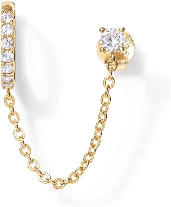 Adella Aretes de Cadena | Oro
