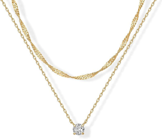 Collar en Capas Halo | Oro
