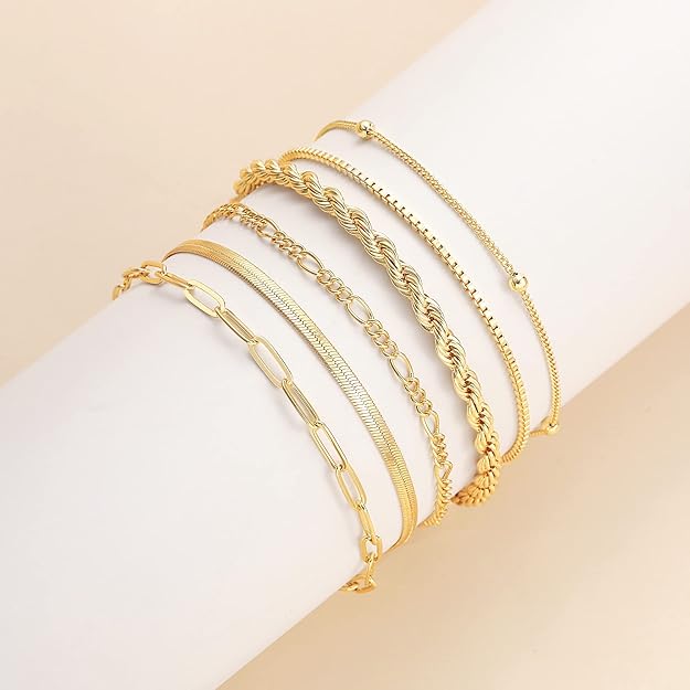 Isabella Vernetta Set de Pulseras | Oro Blanco