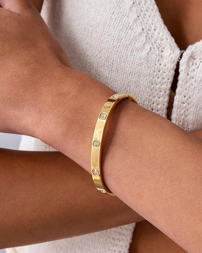 Pulsera Halo de Punto | Oro