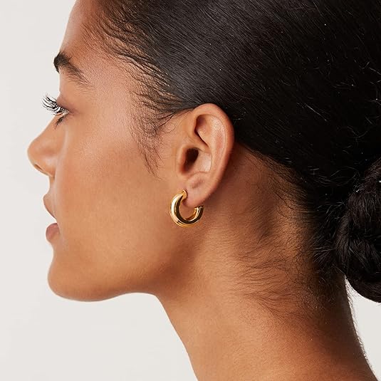 Aretes de Argolla Stardust | Oro