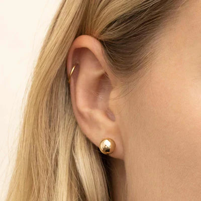 Have a Ball Aretes Stud | Oro Blanco