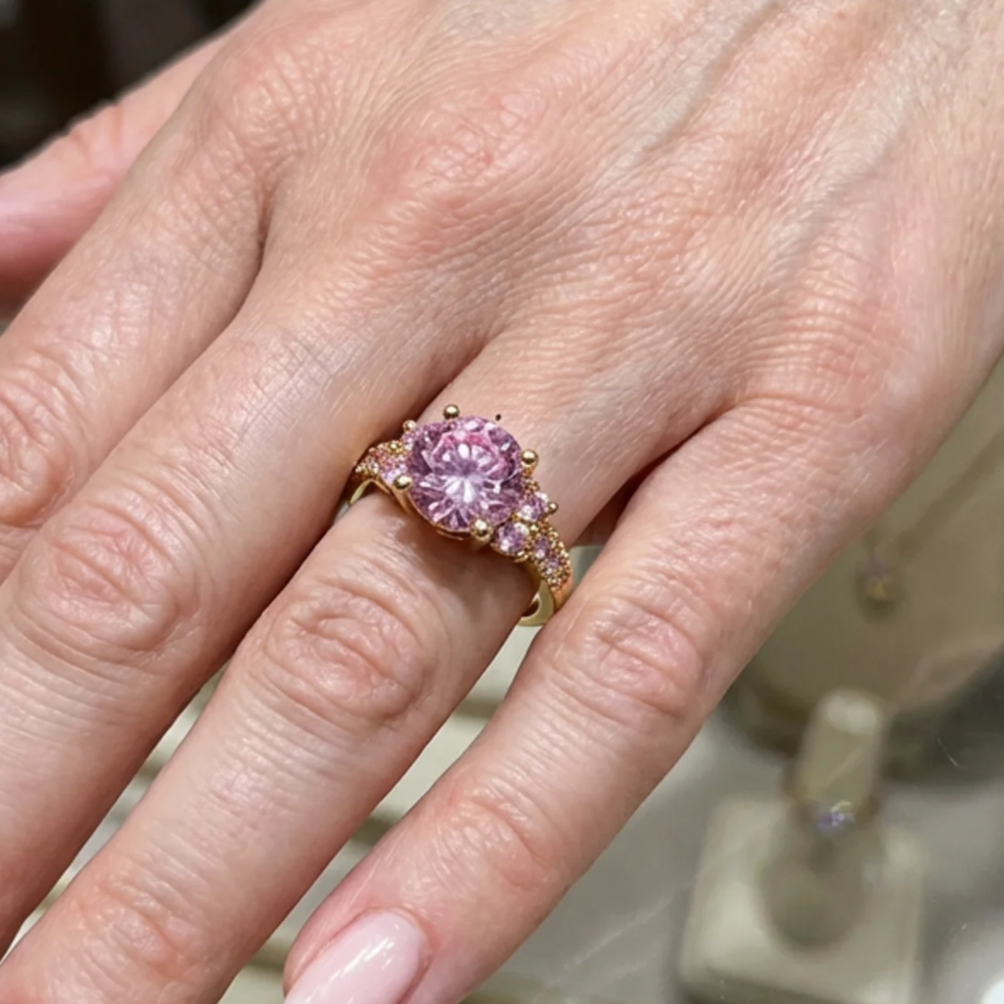 Celia Rosette Anillo | Oro Blanco