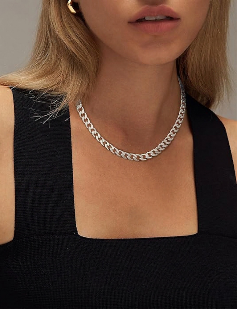 Collar de Eslabón Cubano Grueso | Oro