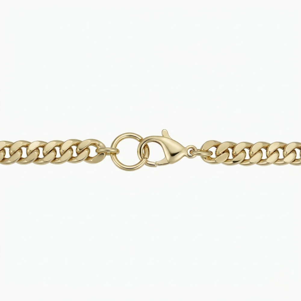 Pulsera Cubana Estate | Oro Blanco
