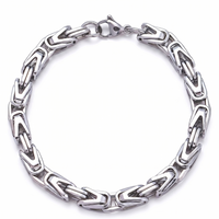 Pulsera Eslabón Corona Lucian | Oro Blanco