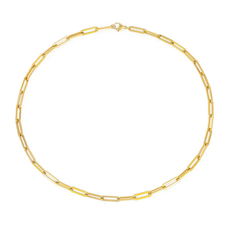 Archen Collar de Cadena Elegante | Oro Blanco