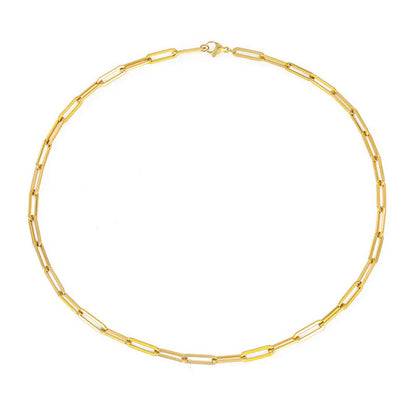 Archen Collar de Cadena Elegante | Oro Blanco