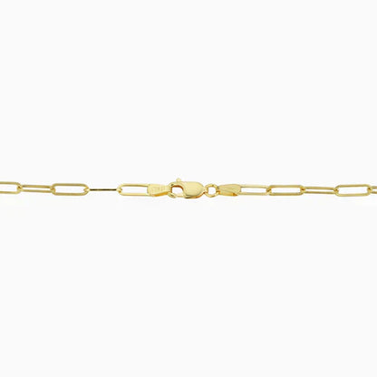 Pulsera Veneciana de Eslabón | Oro Blanco