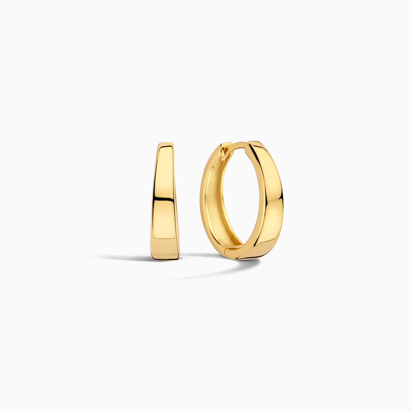 Gia Aretes de Argolla | Oro Blanco