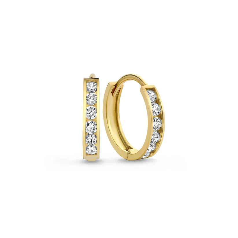 Dara Brillane Set de Aretes con Piedra | Oro