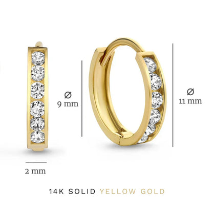 Dara Brillane Set de Aretes con Piedra | Oro