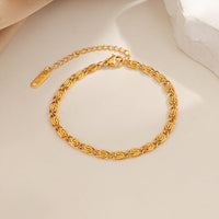 Pulsera de Cadena Trenzada Nusa | Oro